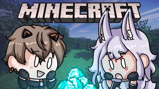 CAT amp FOX ADVENTURESă€MINECRAFTă€‘ă€NIJISANJI EN  Alban Knoxă€‘ [upl. by Liahkim]