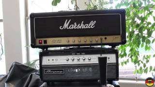 Marshall JCM800 vs Ampeg V4B [upl. by Enneirda]