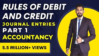 Journal Entries  Accounting  Rules of Debit and Credit [upl. by Catharine]