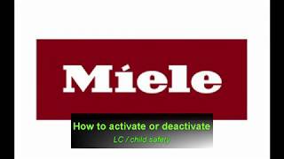 Miele KM6387 Child safety  LC is shown [upl. by Anitnelav]