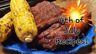 4th July recipes Ribs cowboy caviar Berry Cobbler [upl. by Assilrac]