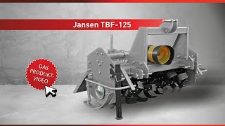 Traktorfräse Jansen® TBF125 Bodenfräse Heckfräse Ackerfräse 125 m [upl. by Donella]