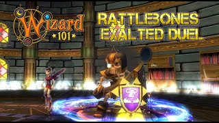 Wizard101  Rattlebones Exalted Duel [upl. by Enomed361]