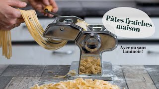 RECETTE  Pâtes fraîches maison avec ou sans laminoir [upl. by Neltiac758]