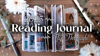 2023 reading journal flip through 🌿 simple amp easy spreads [upl. by Cosme]