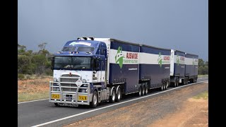 Auswide Transport Solutions  Kenworth T909 amp K200 Road Train [upl. by Aiuhsoj961]