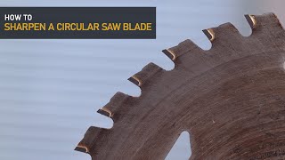 How to sharpen a circular saw blade [upl. by Percival628]