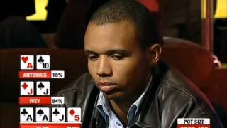 Phil Ivey VS Patrik Antonius  full house battle [upl. by Ahsinut368]