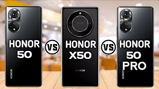 Honor 50 Vs Honor X50 Vs Honor 50 Pro Trakontech [upl. by Inalaek]