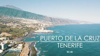 TENERIFE IN 4K  PUERTO DE LA CRUZ  DRONE [upl. by Kroo]