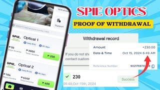 SPIE OPTICS  PROOF OF WITHDRAWAL [upl. by Hassi]