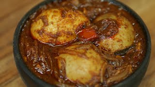 Kerala Style Egg Curry Recipe [upl. by Ahsieyn187]