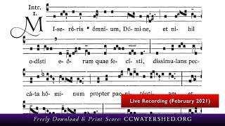 INTROIT • “Misereris Omnium Do­mine” ASH WEDNESDAY — Gregorian Chant [upl. by Lavery]