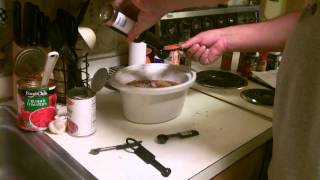 Recipe Brians Slow Cooker Venison Chili [upl. by Hsetim]