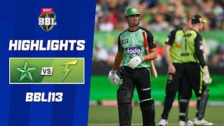 Melbourne Stars v Sydney Thunder  BBL13 [upl. by Idnek]