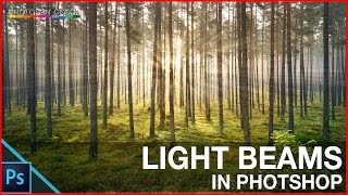 How to create Photoshop Light Beam tutorial  Photoshop Light Rays [upl. by Rabi69]