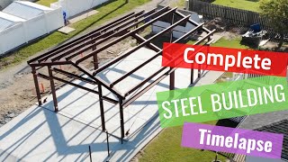 Complete Steel Building Time lapse RDH Construction [upl. by Tori815]