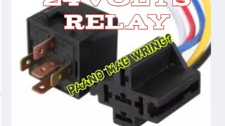 24 volts relay wiring tutorial [upl. by Natiha]