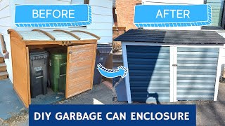 DIY Garbage Can Enclosure [upl. by Yleve]