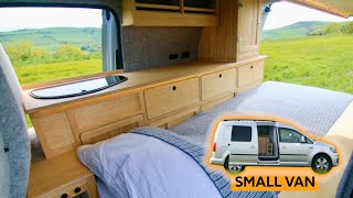 EXQUISITE MICRO CAMPER 🚙Small Van Conversion  LAND YACHT MARK 2 [upl. by Ahsielat]