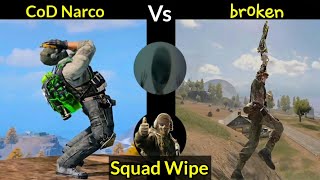 Cod narco vs broken  squad wipes  intense codm fight [upl. by Carny]