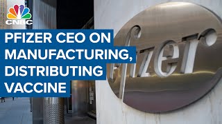 Pfizer CEO on manufacturing and distributing Covid19 vaccine [upl. by Mathews]