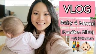 ALLTAG MIT BABY 4 MONAT  BABY LACHEN  PIKACHU KAMPF  FAMILIEN VLOG  Mamiseelen [upl. by Ozkum122]