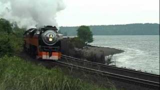 Double Headed Steam South of Napavine WA [upl. by Okihsoy]