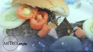 Make veggie burgers out of gamet Ilocandias own version of nori or seaweed [upl. by Radcliffe]