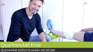 Quarkwickel am Knie anlegen  PINOFIT [upl. by Allekim122]