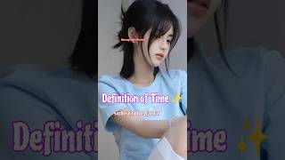 Definition of Time ⏰check description shorts time aesthetic [upl. by Yeltneb]