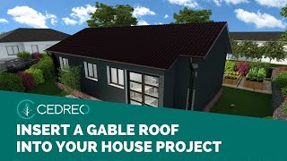 Cedreo Tutorial How to Create a Gable Roof [upl. by Berke]