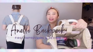 What’s in my Anello Backpack  First Impression  Review [upl. by Yasdnyl955]