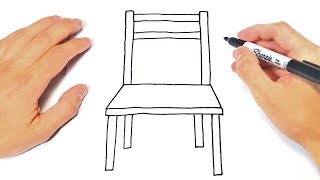 How to draw a Chair Step by Step  Easy drawings [upl. by Naujtna81]