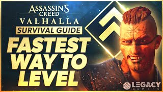 Level Up Fast The Secret To Reaching Max Power Level  Assassins Creed Valhalla Survival Guide [upl. by Kcoj209]