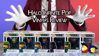 Reviewing the complete set of Halo Infinite Pop Vinyls by Funko [upl. by Derfnam965]