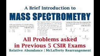 Mass Spectrometry  McLafferty Rearrangement  Problems asked in previous 5 CSIR Exams [upl. by Nnylasor]