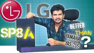 LG SP8A Dolby Atmos 440W detailed review vs Yamaha yas 209  ⚡best Soundbar under 30000 [upl. by Ojyram]