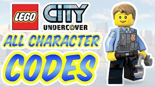 Lego City Undercover  All Character Codes [upl. by Suired]