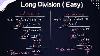 Long Division With Polynomials  The Easy Way [upl. by Adine]