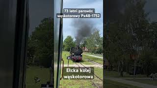 Piękny parowóz na ełckich torach pkp polska kolej pociąg pociągi pociag parowóz rail polska [upl. by Strephonn]