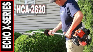 PROFESSIONAL GRADE ECHO ARTICULATING HEDGE TRIMMER HCA2620 REVIEW [upl. by Acined232]