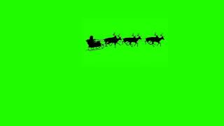 SANTA FLYING BY GREEN SCREEN EFFECT  Christmas Green Screen Effects [upl. by Adriana]