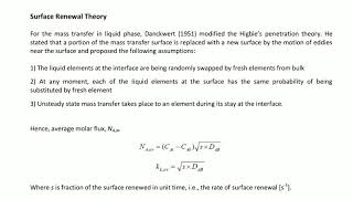 Surface Renewal Theory [upl. by Joshia]