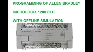 Allen Bradley program simulation using RS Logix 500 [upl. by Htebezile436]