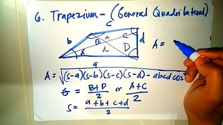 Plane Geometry Formulas Part 22 [upl. by Alvan168]