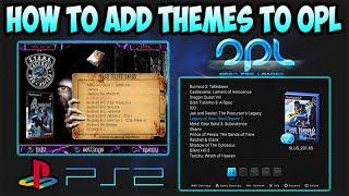 PS2 HOW TO ADD THEMES IN OPL 2018 [upl. by Ttam]