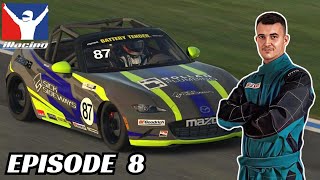 iRacing Career  The Road To B Licence Episode 8  Mazda MX5 Cup at SpaFrancorchamps [upl. by Ecreip]