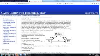 How to Perform the Sobel Test for Mediation [upl. by Phylis904]