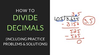 How to Divide Decimals  6th Grade  Mathcationcom [upl. by Wiedmann]